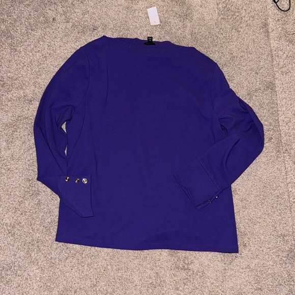 Ann Taylor NWT❗️Button Sleeve Boatneck Top - Picture 7 of 8
